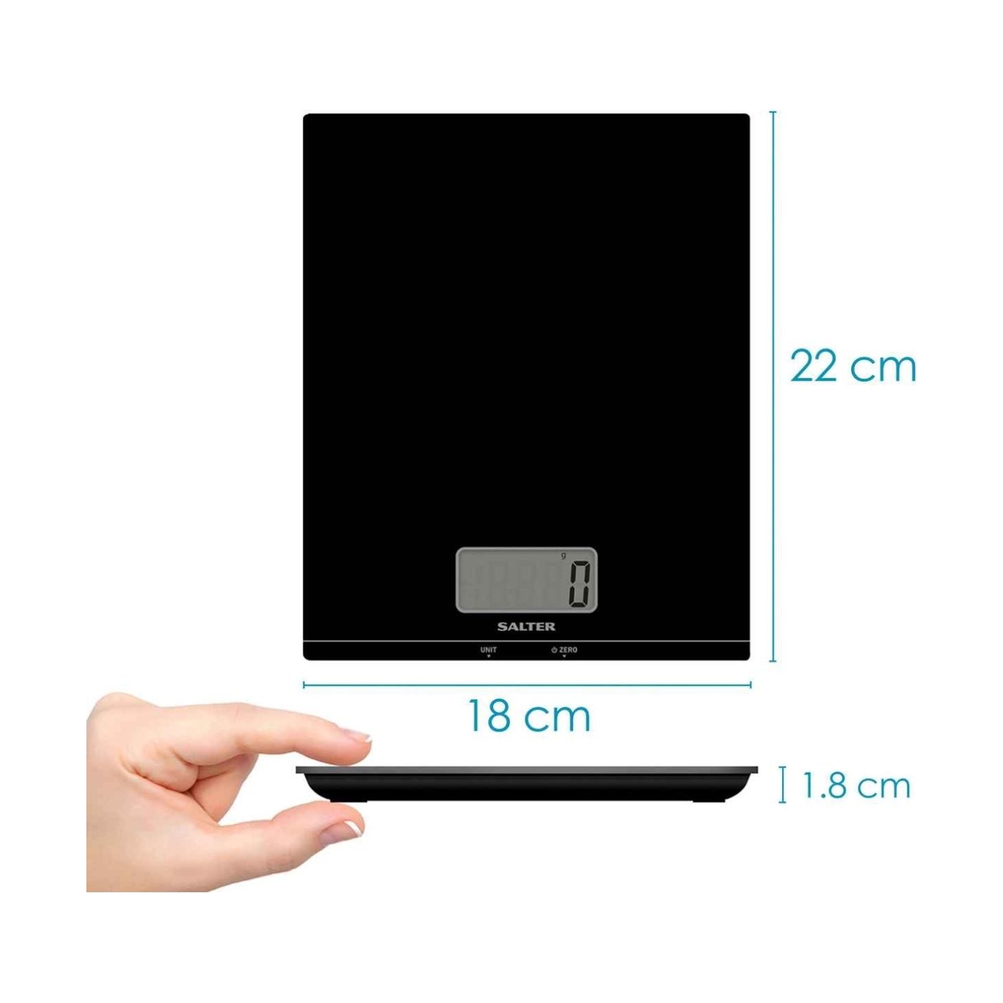 Salter 1172 BKDRCEU16 Large Platform Digital Kitchen Scale