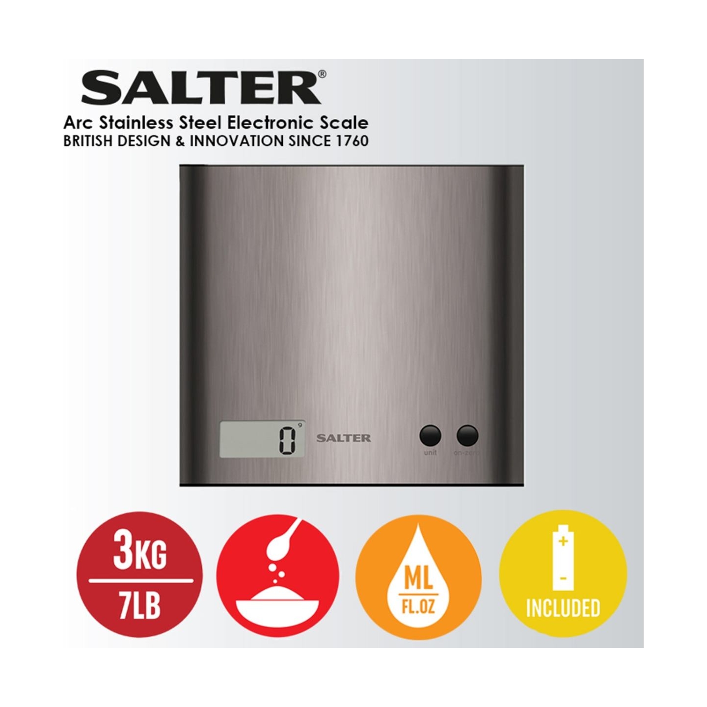 Salter 1087 SSDRCEU16 Pro Silver
