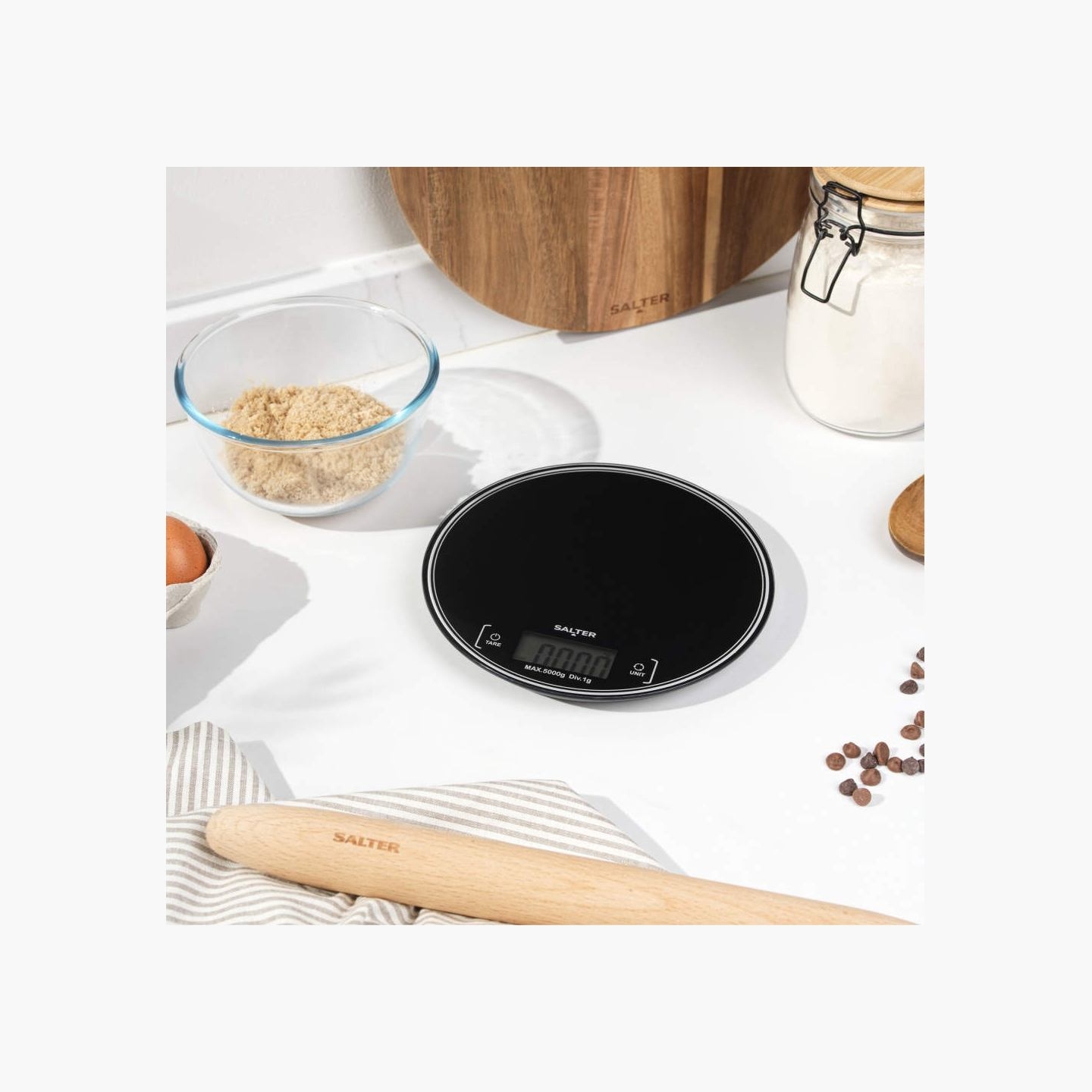 Salter SA00595BCFEU12 Round Kitchen Scale