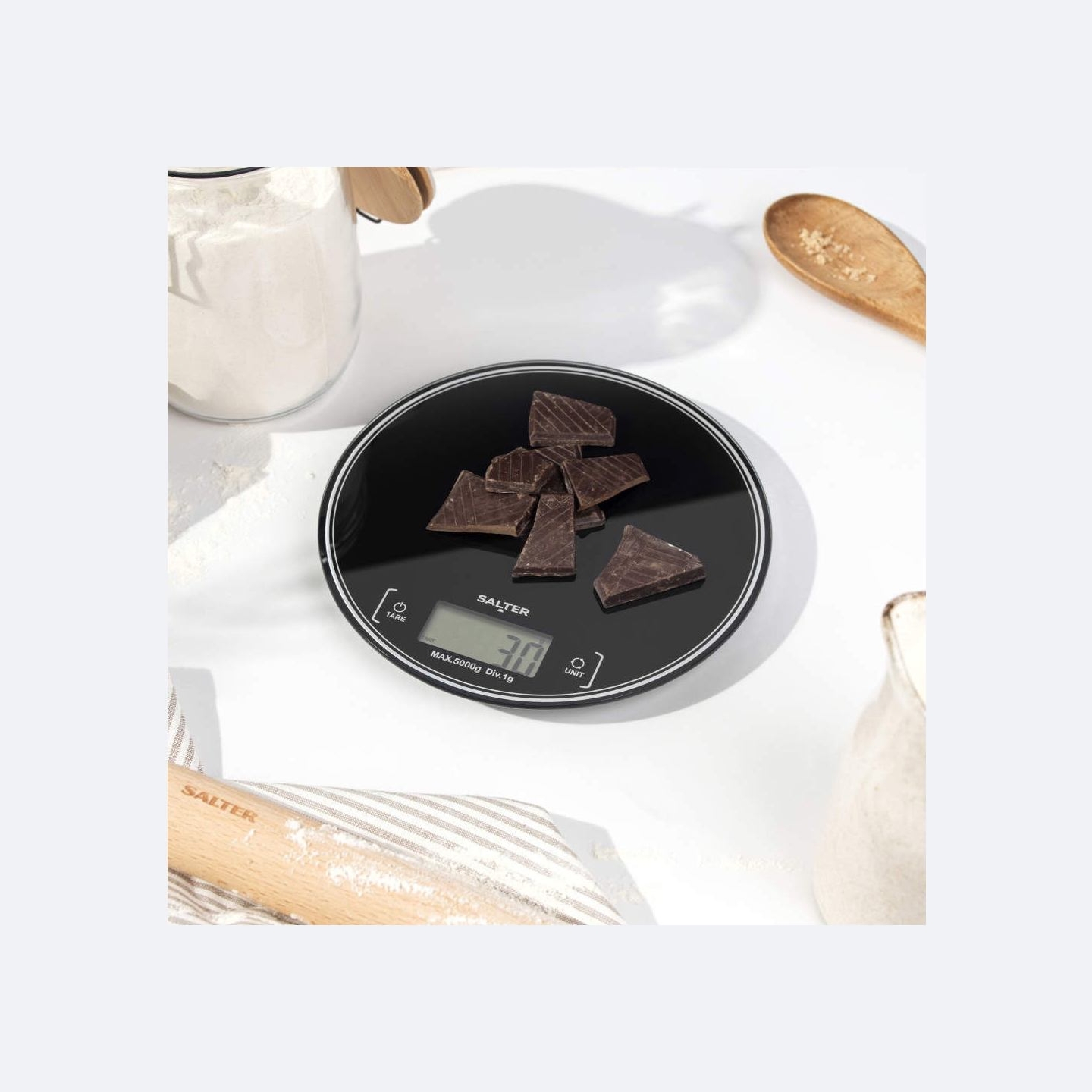 Salter SA00595BCFEU12 Round Kitchen Scale