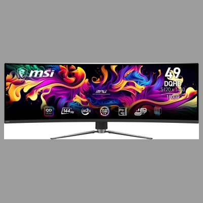MSI Monitor|MSI|MPG 491CQP QD-OLED|49"|Gaming/Curved|Panel QD-OLED|5120x1440|32:9|144Hz|Matte|0.03 ms|Swivel|Height adjustable|T