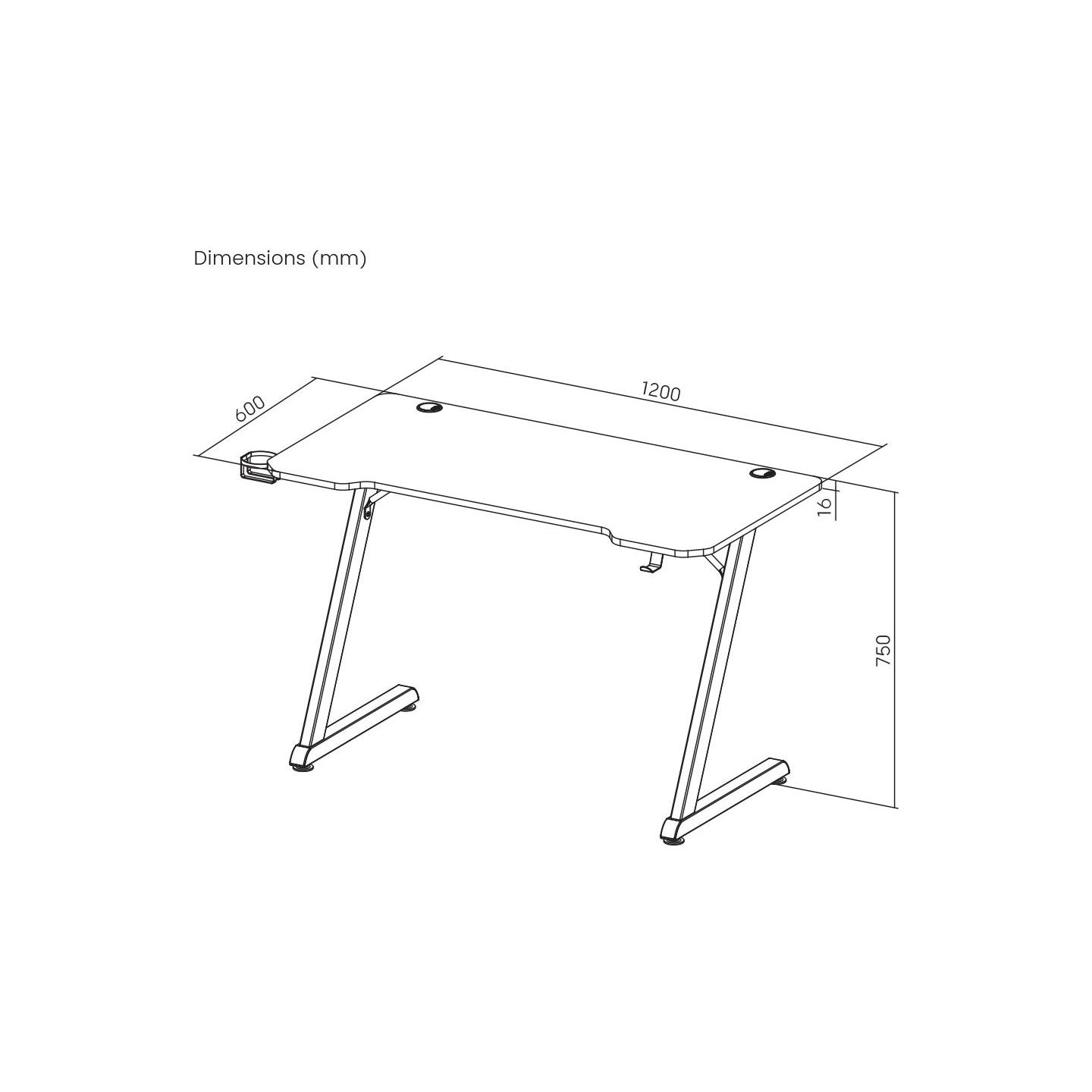 White Shark Helix Gaming Desk