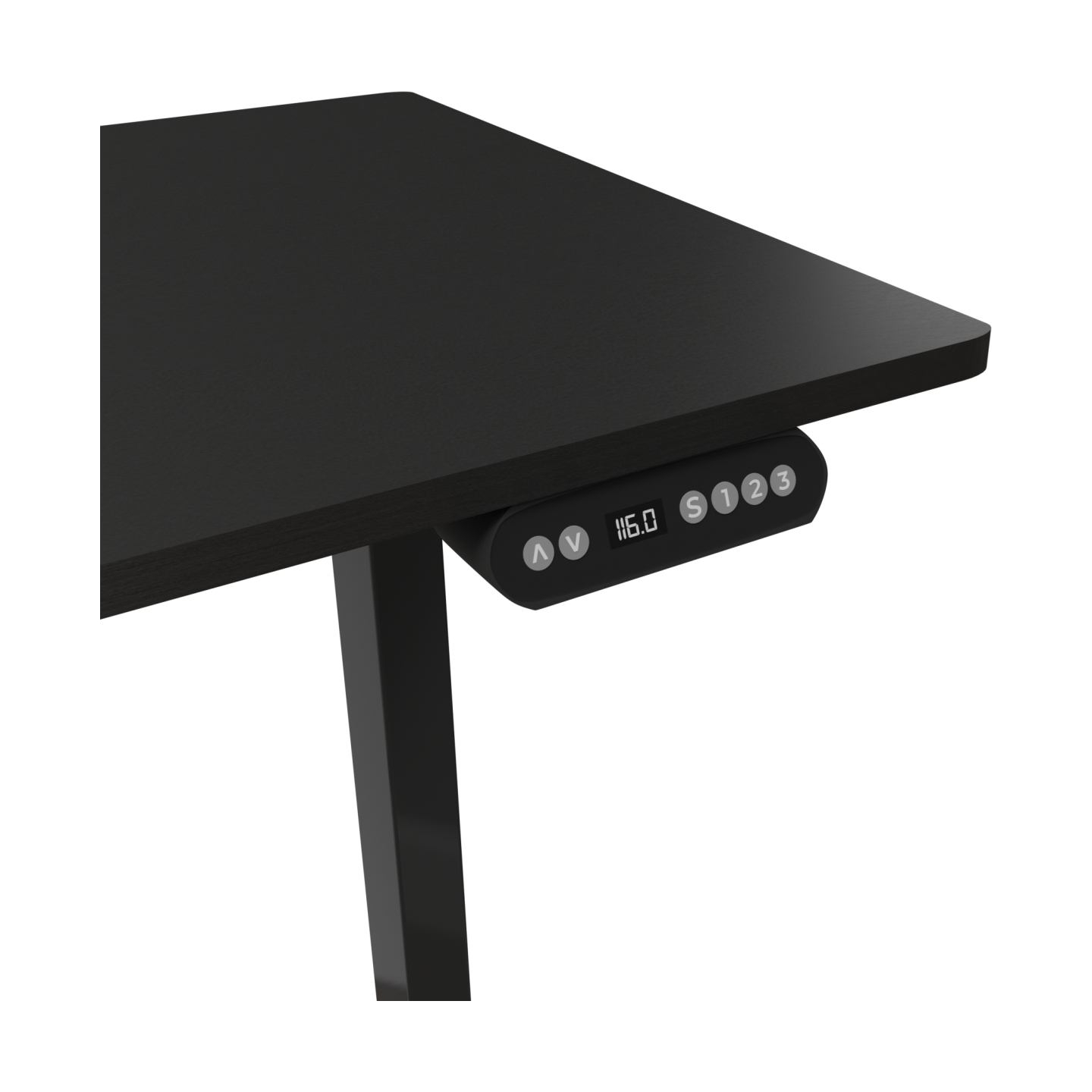 White Shark Gaming Desk Axiom-B Set of 2 pcs.(1/2 + 2/2) Black-1 Motor