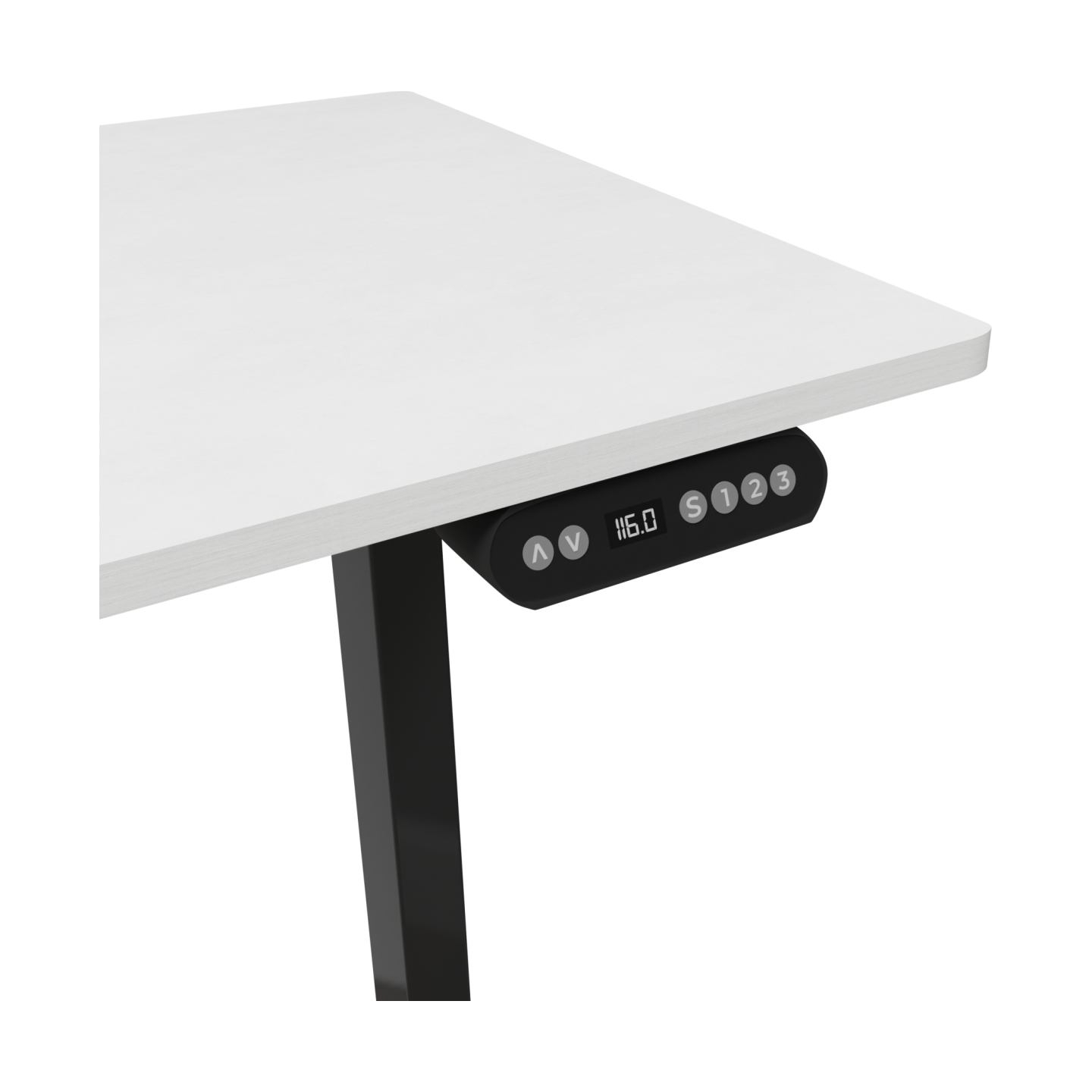White Shark Gaming Desk Axiom-W Set of 2 pcs.(1/2 + 2/2) White-1 Motor