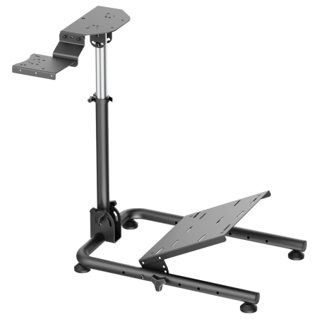 White Shark CONQUEROR-2 Foldable Racing Steering Wheel Stand With Gear Shifter Mount