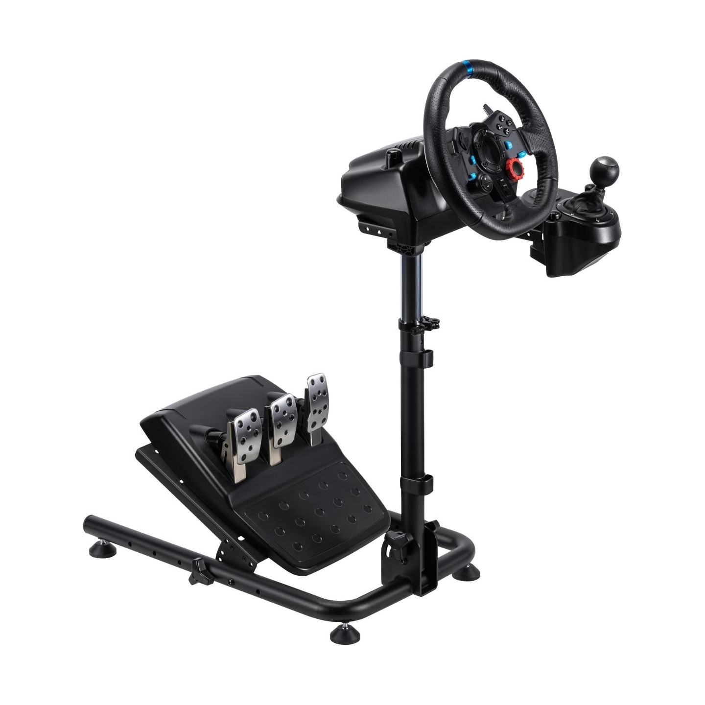 White Shark CONQUEROR-2 Foldable Racing Steering Wheel Stand With Gear Shifter Mount
