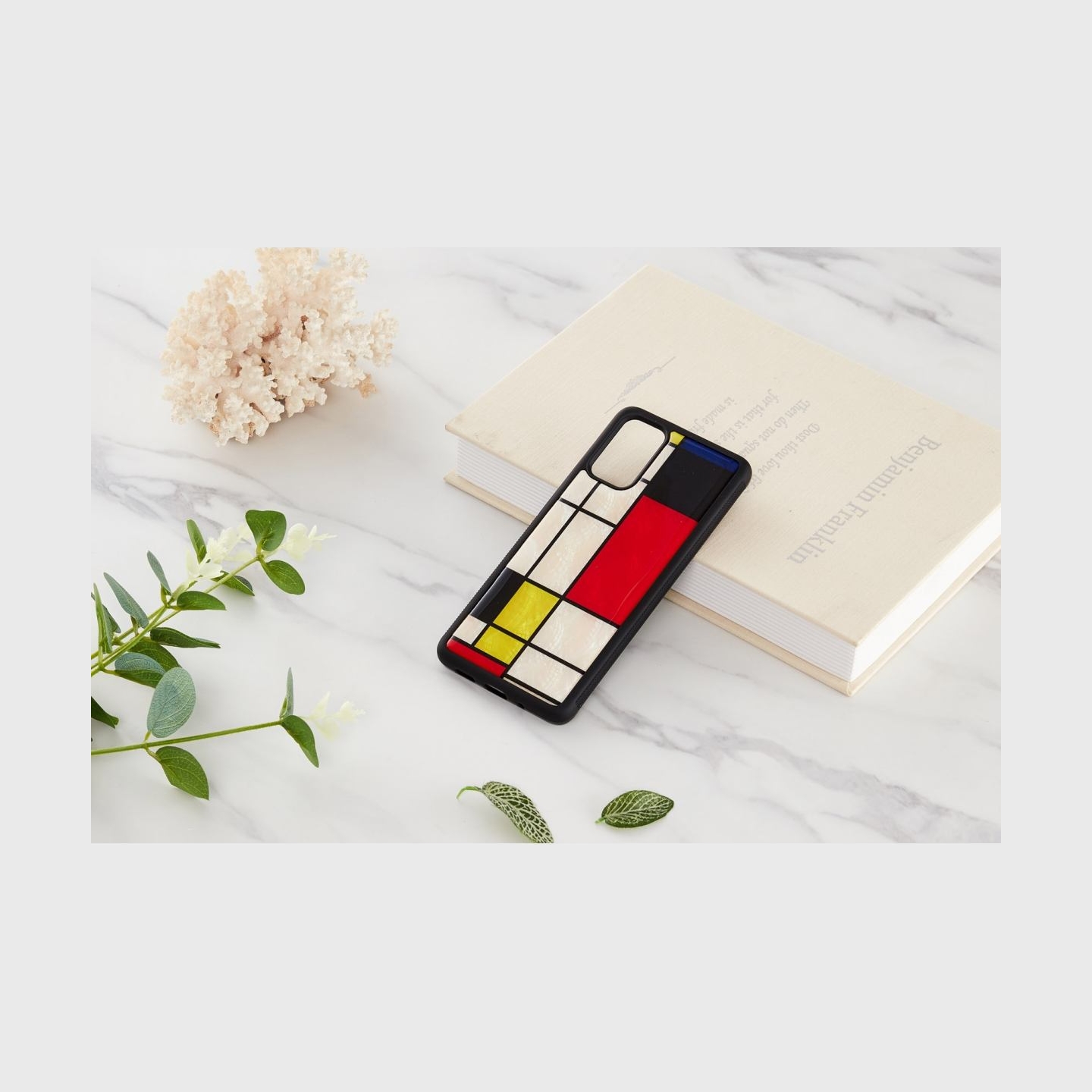 Ikins case for Samsung Galaxy S20+ mondrian black