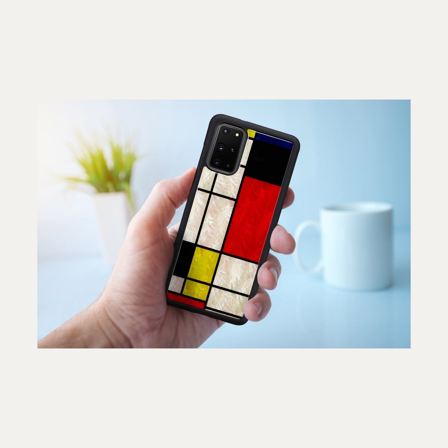 Ikins case for Samsung Galaxy S20+ mondrian black