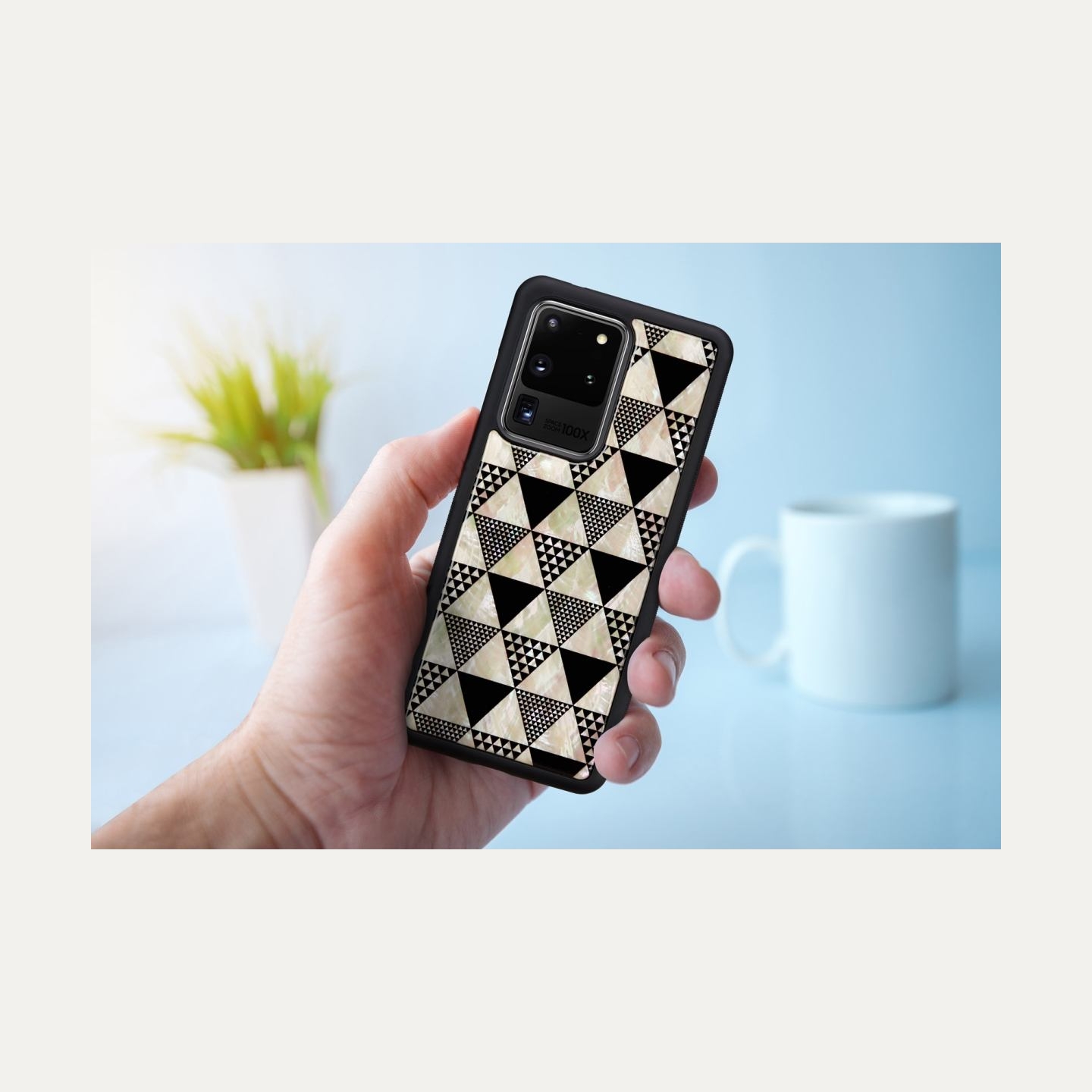 Ikins case for Samsung Galaxy S20 Ultra pyramid black