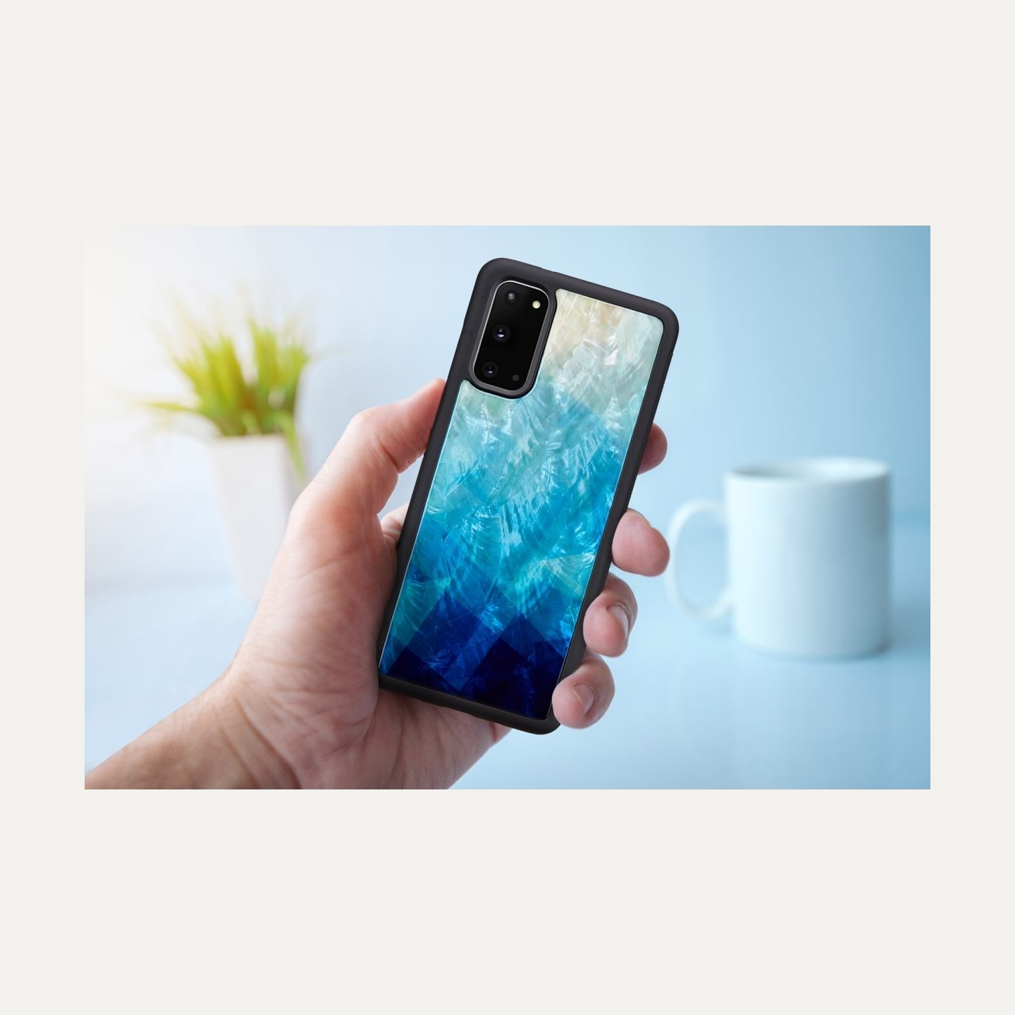Ikins case for Samsung Galaxy S20 blue lake black