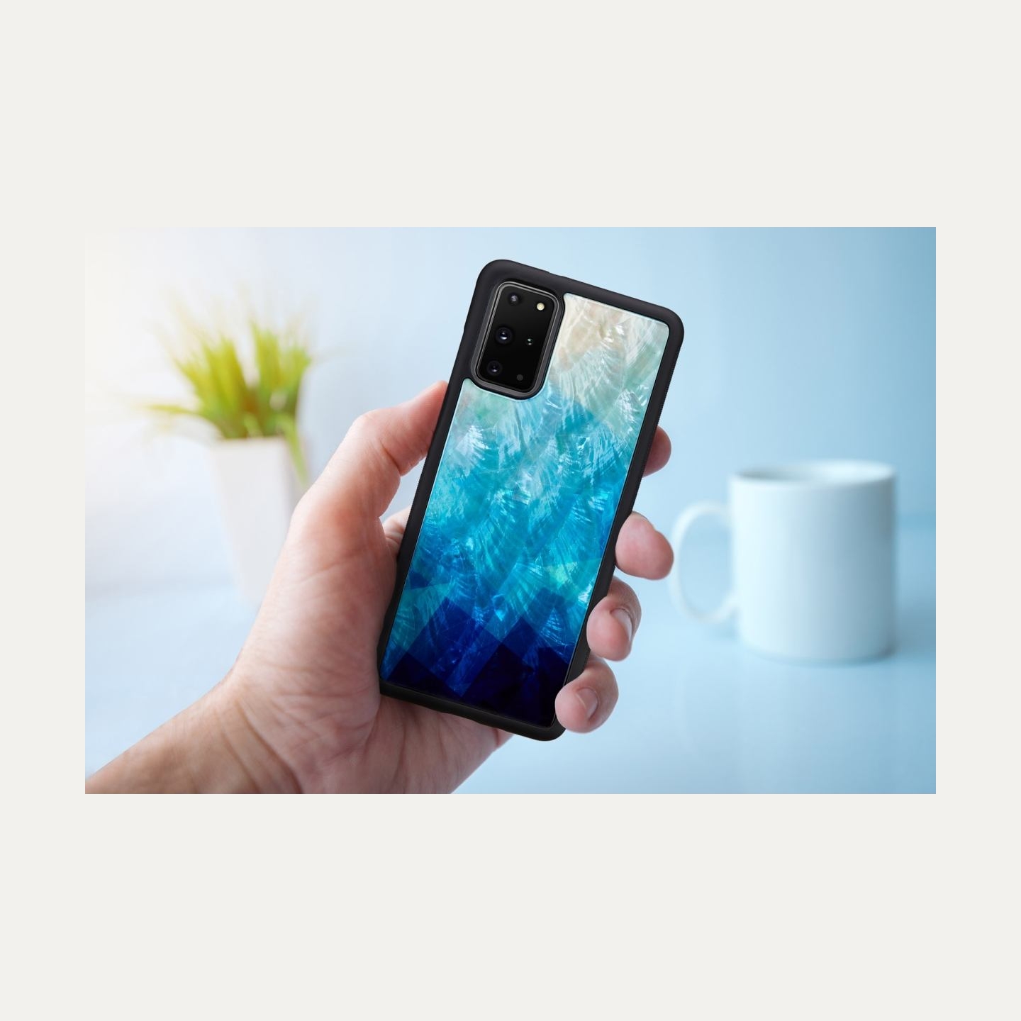 Ikins case for Samsung Galaxy S20+ blue lake black