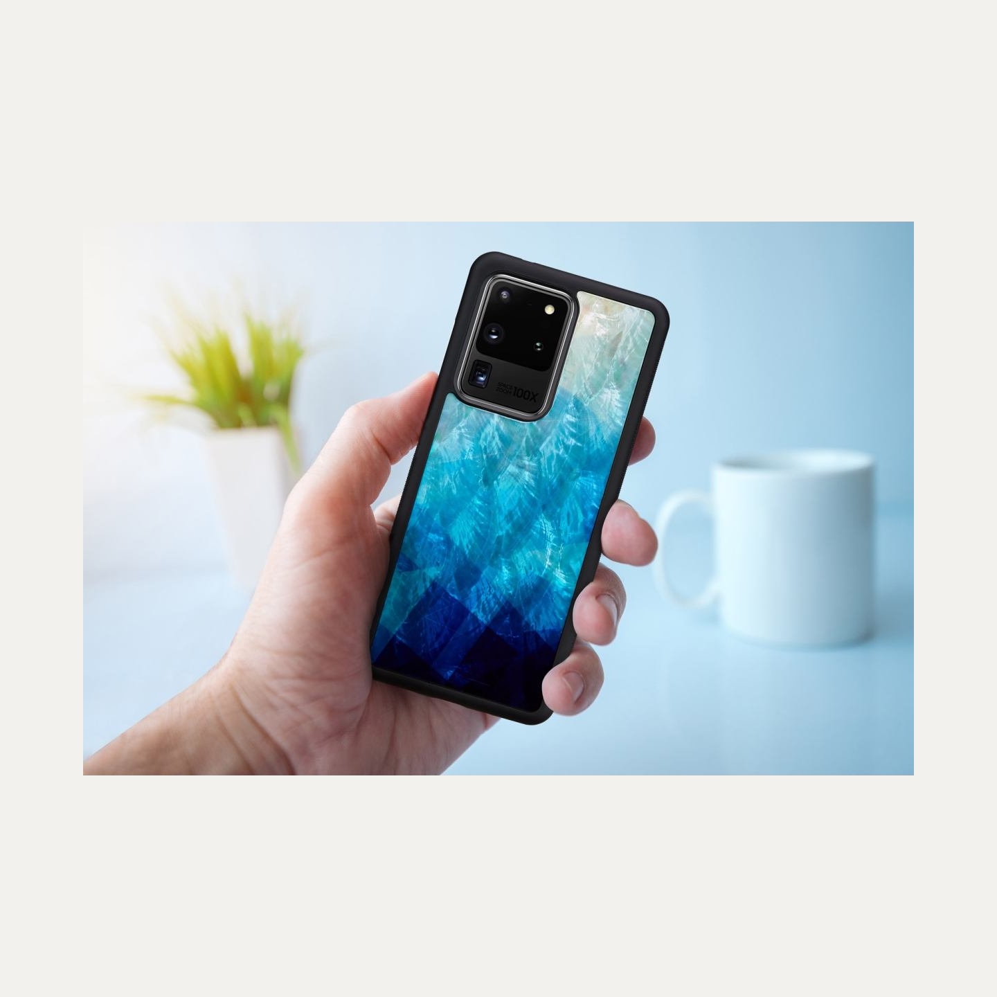 Ikins case for Samsung Galaxy S20 Ultra blue lake black