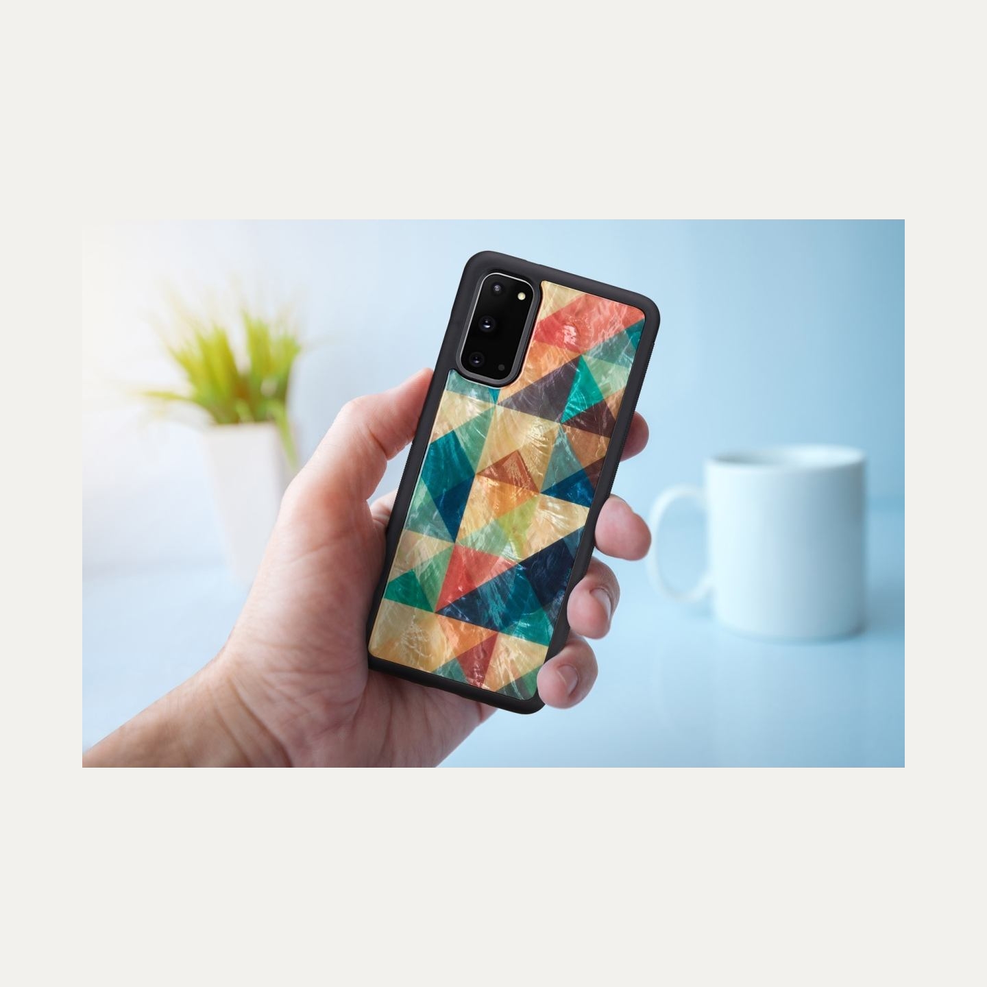 Ikins case for Samsung Galaxy S20 mosaic black