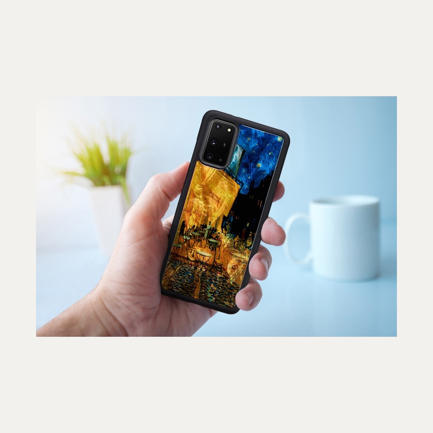 Ikins case for Samsung Galaxy S20+ cafe terrace black