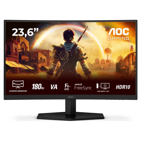 AOC LCD Monitor|AOC|23.6 "|1920 x 1080 pixels|Full HD|Native aspect ratio 16:9|LED|Curved|C24G42E