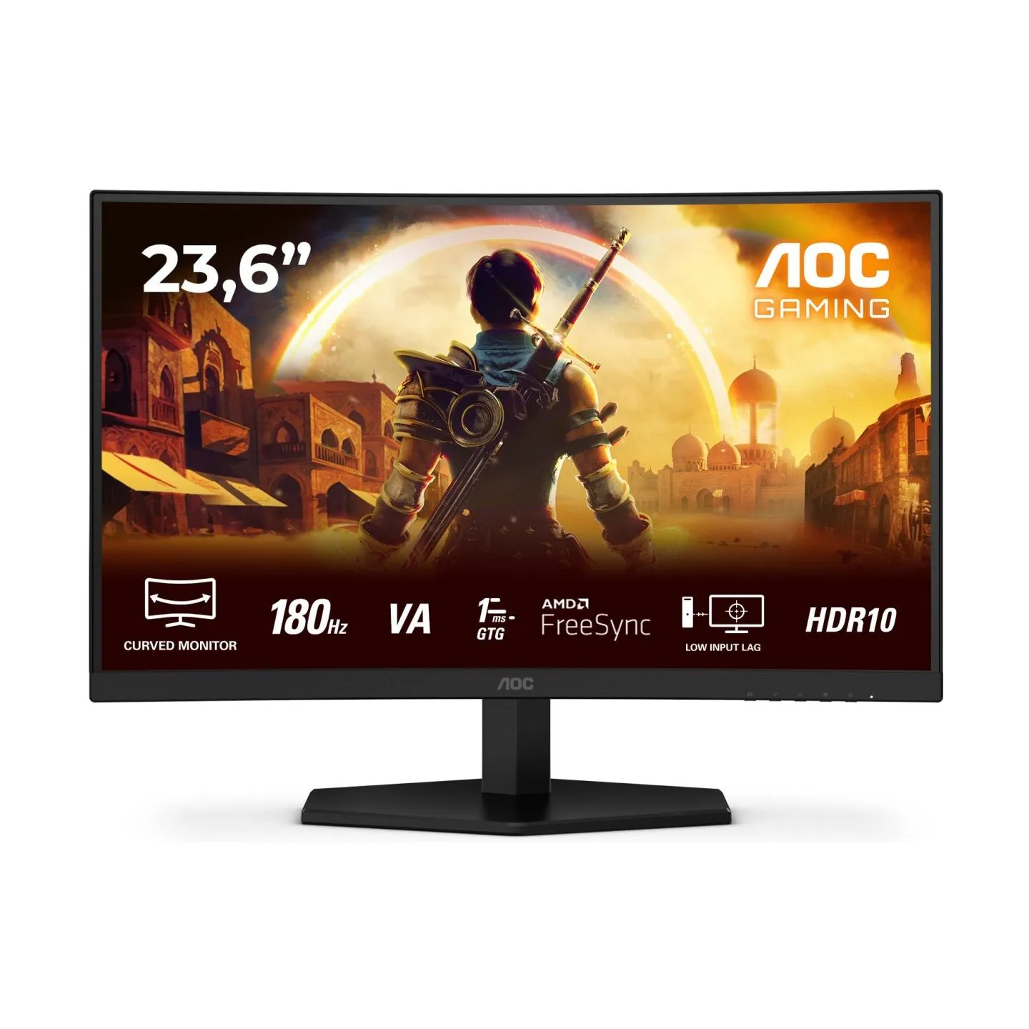 AOC LCD Monitor|AOC|23.6 "|1920 x 1080 pixels|Full HD|Native aspect ratio 16:9|LED|Curved|C24G42E
