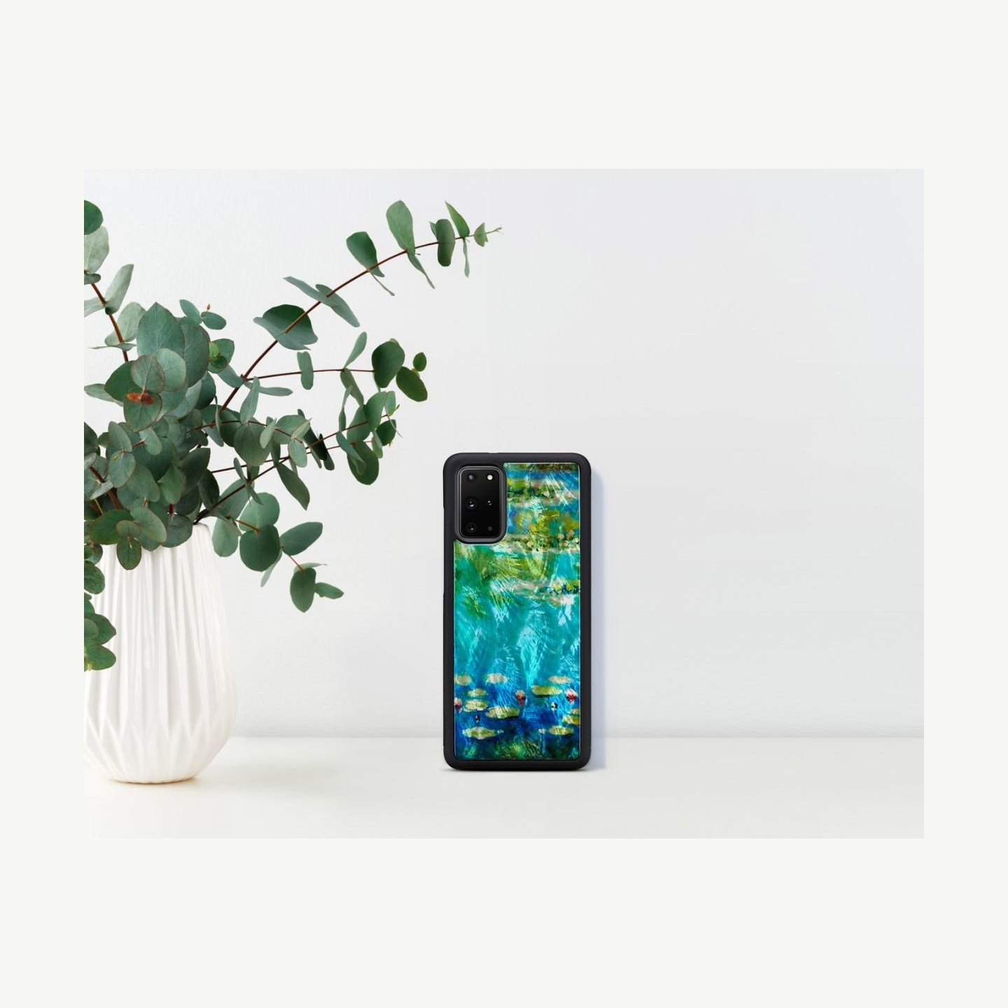 Ikins case for Samsung Galaxy S20+ water lilies black