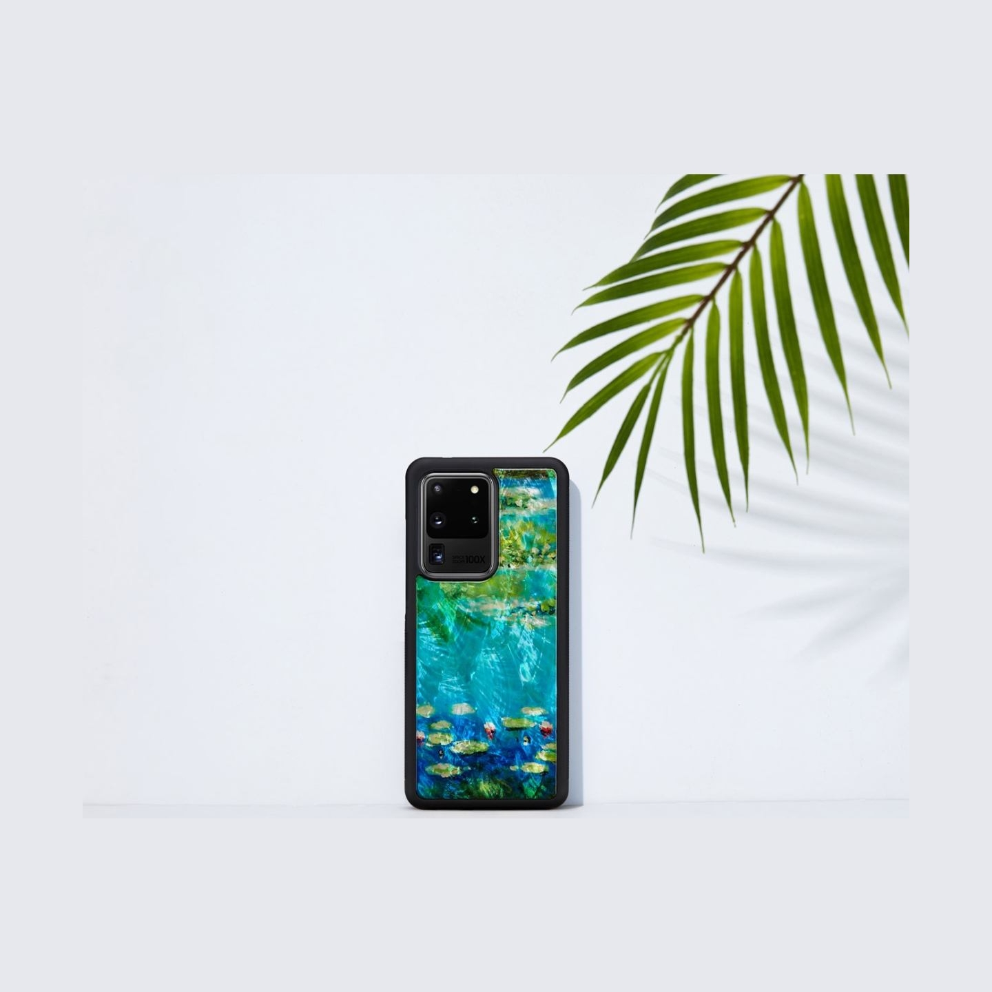 Ikins case for Samsung Galaxy S20 Ultra water lilies black