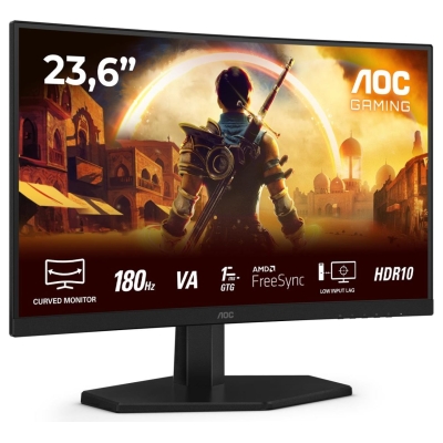 AOC LCD Monitor|AOC|23.6 "|1920 x 1080 pixels|Full HD|Native aspect ratio 16:9|LED|Curved|C24G42E