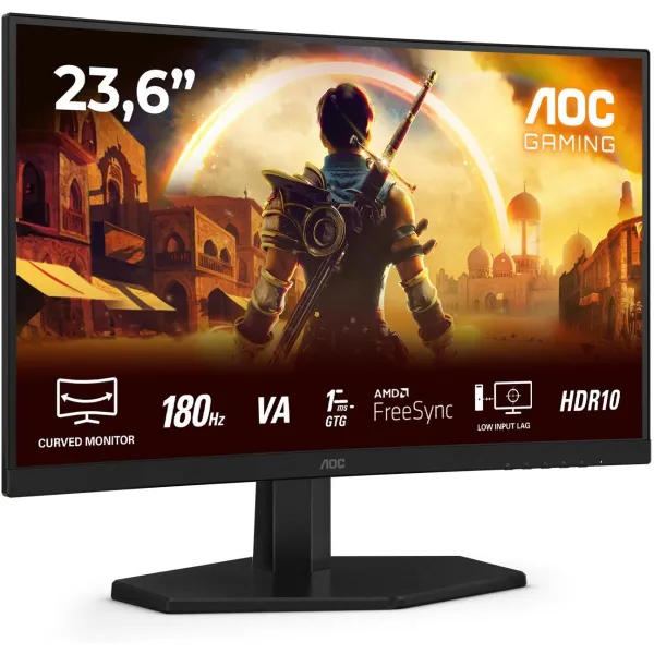 AOC LCD Monitor|AOC|23.6 "|1920 x 1080 pixels|Full HD|Native aspect ratio 16:9|LED|Curved|C24G42E