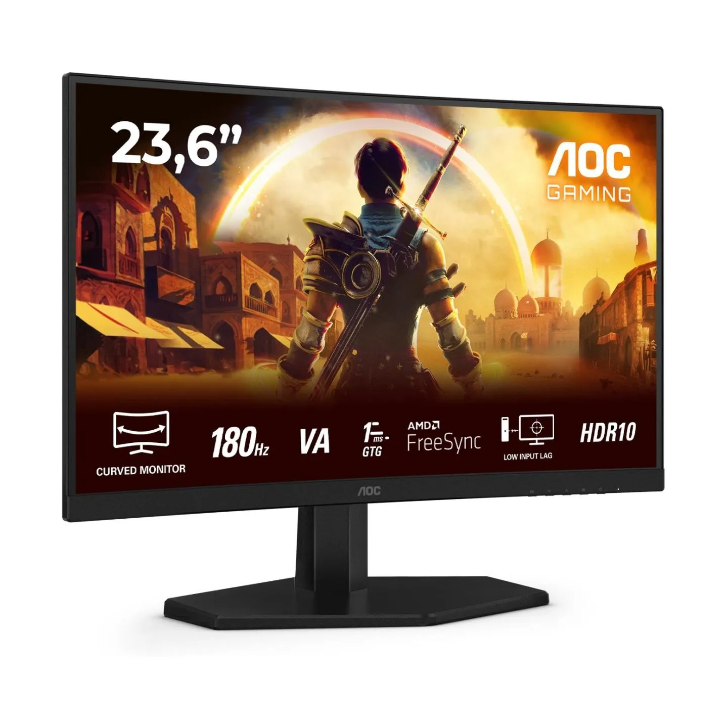 AOC LCD Monitor|AOC|23.6 "|1920 x 1080 pixels|Full HD|Native aspect ratio 16:9|LED|Curved|C24G42E