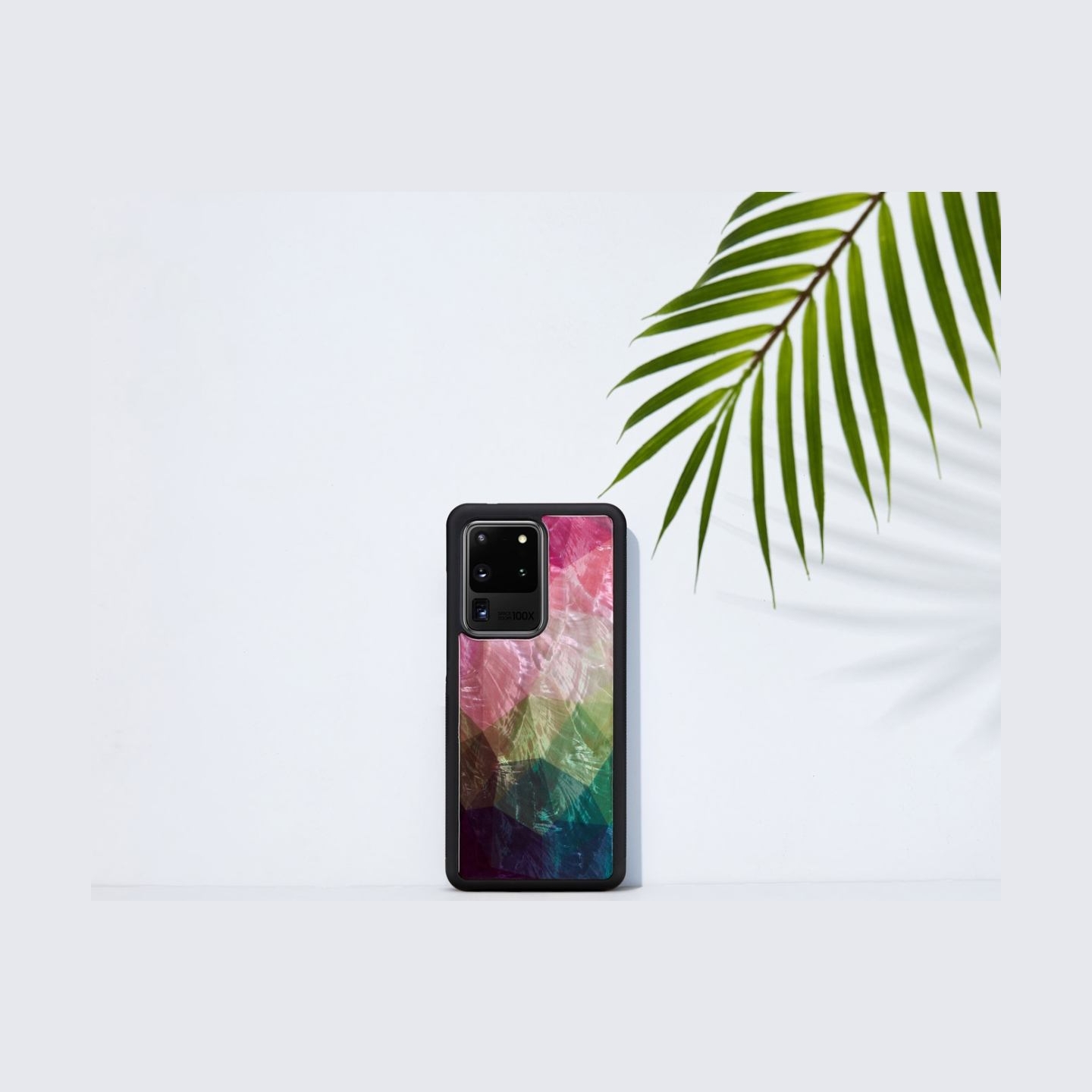 Ikins case for Samsung Galaxy S20 Ultra water flower black
