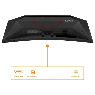 AOC LCD Monitor|AOC|23.6 "|1920 x 1080 pixels|Full HD|Native aspect ratio 16:9|LED|Curved|C24G42E