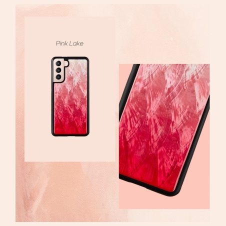 Ikins case for Samsung Galaxy S21+ pink lake black