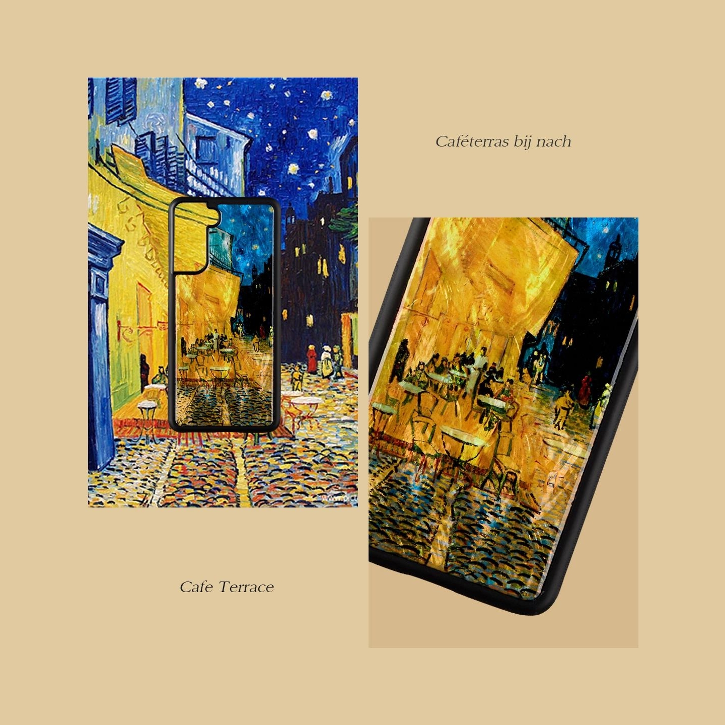Ikins case for Samsung Galaxy S21+ cafe terrace black