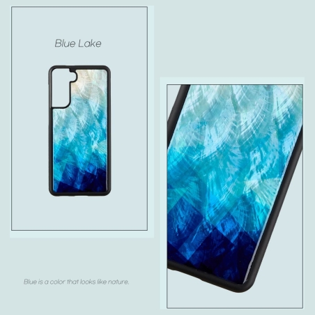 Ikins case for Samsung Galaxy S21+ blue lake black