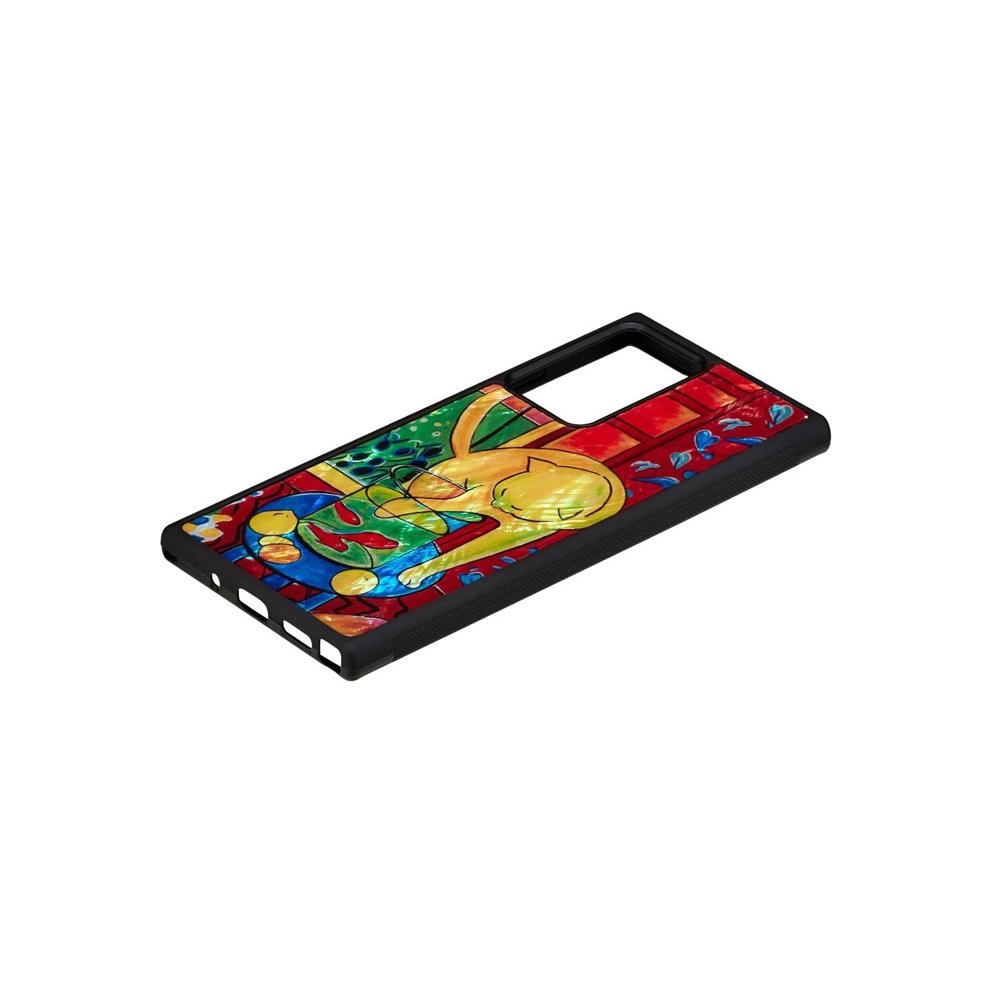 Ikins case for Samsung Galaxy Note 20 Ultra cat with red fish