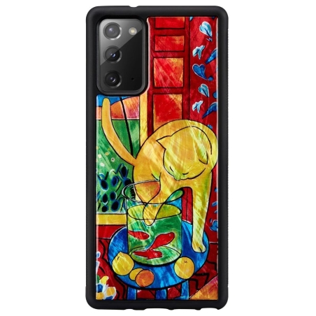 Ikins case for Samsung Galaxy Note 20 cat with red fish