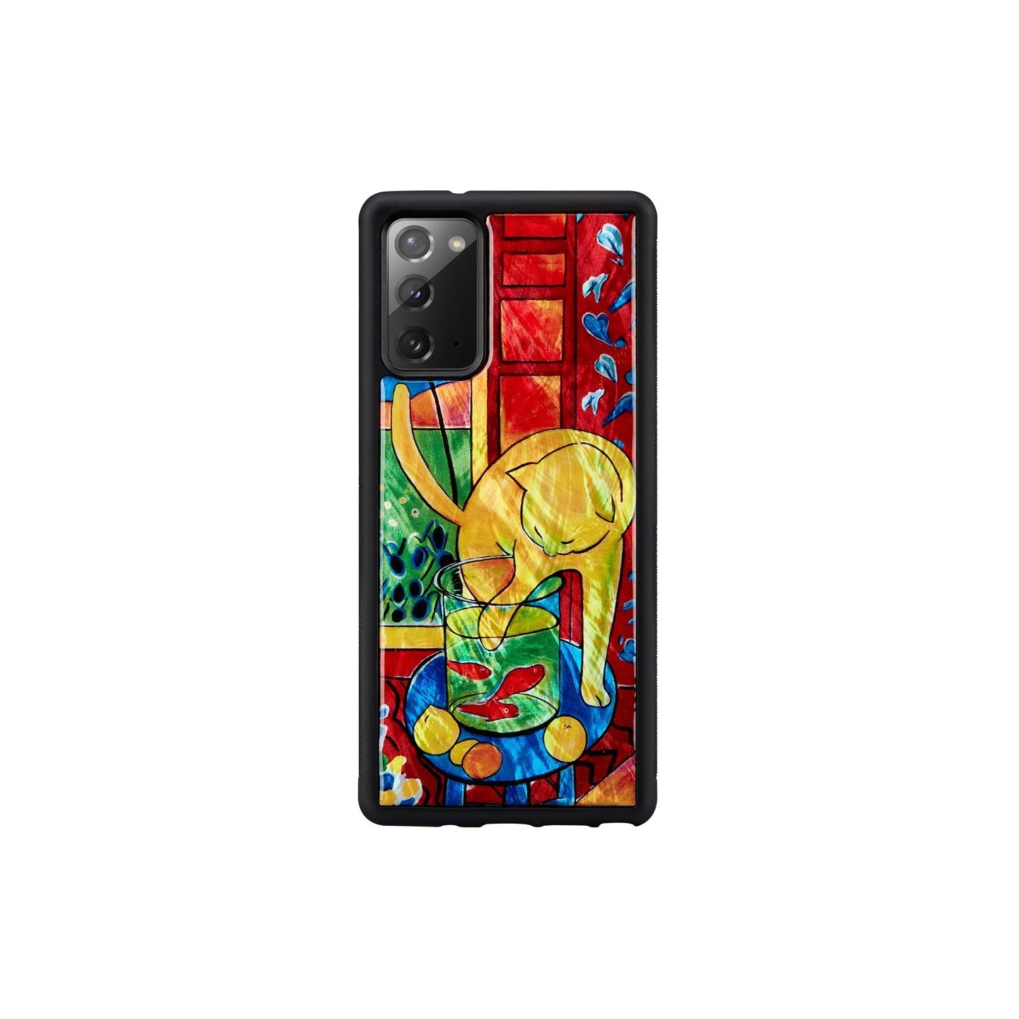 Ikins case for Samsung Galaxy Note 20 cat with red fish