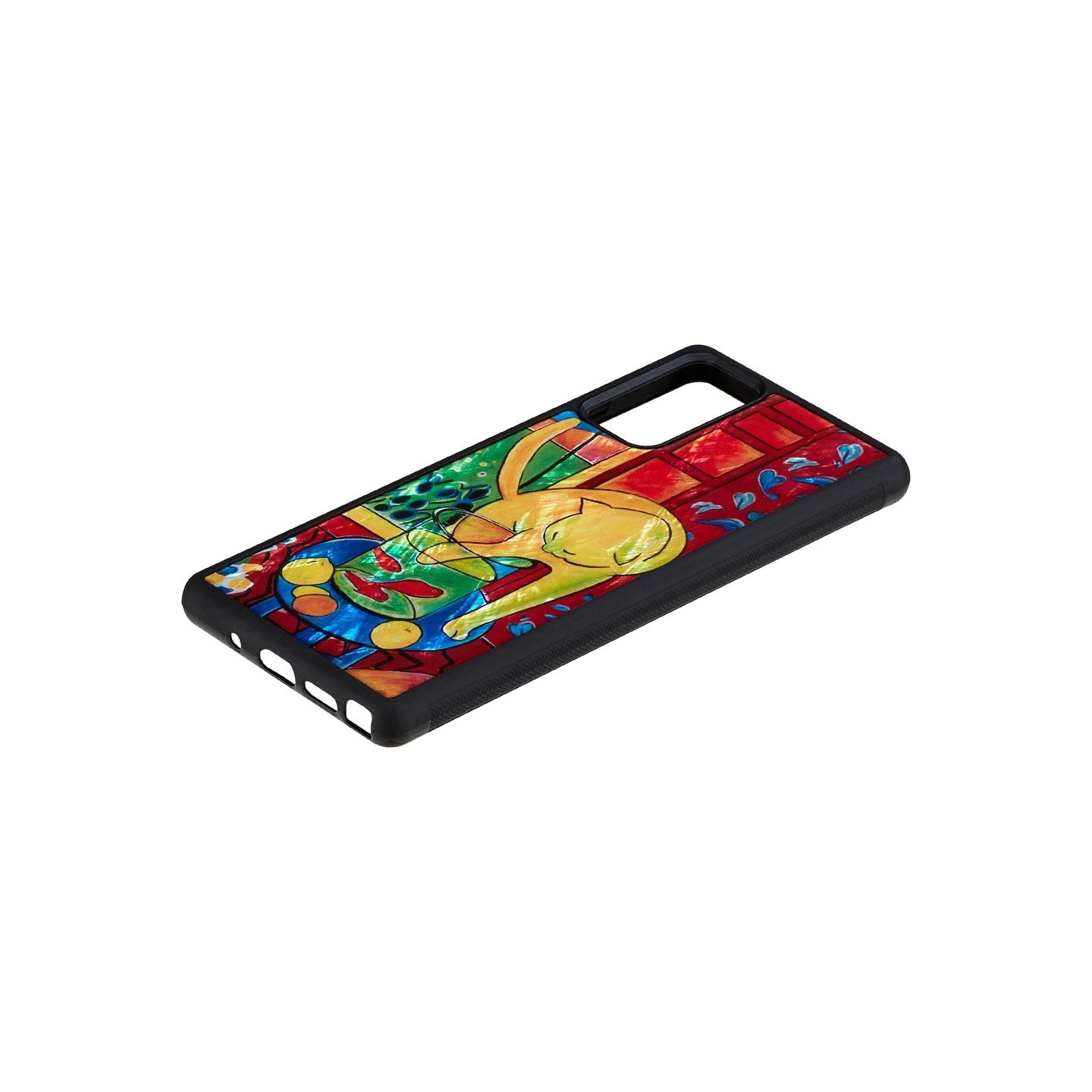 Ikins case for Samsung Galaxy Note 20 cat with red fish