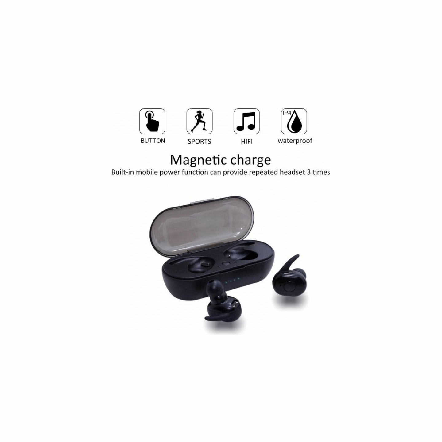 V.silencer Ture Wireless Earbuds White
