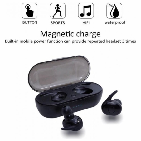 V.silencer Ture Wireless Earbuds Black/Red