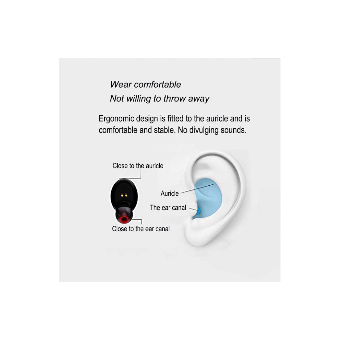 V.silencer Ture Wireless Earbuds Black/Red
