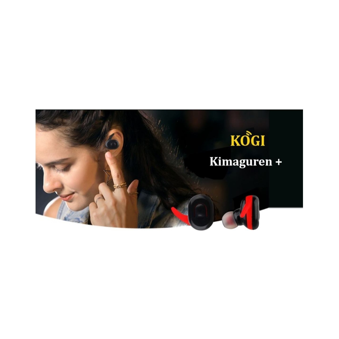 V.silencer Ture Wireless Earbuds Black/Red