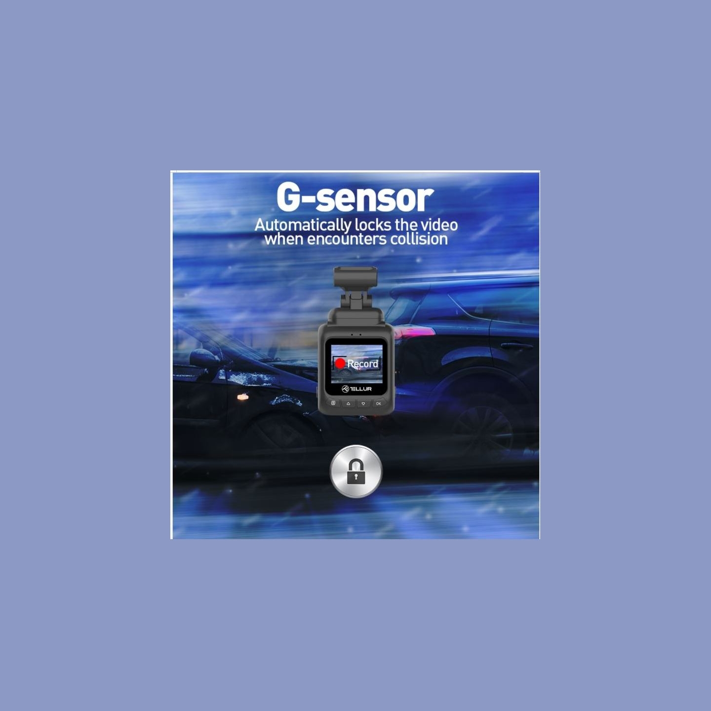Tellur Dash Patrol DC1 FullHD 1080P Black