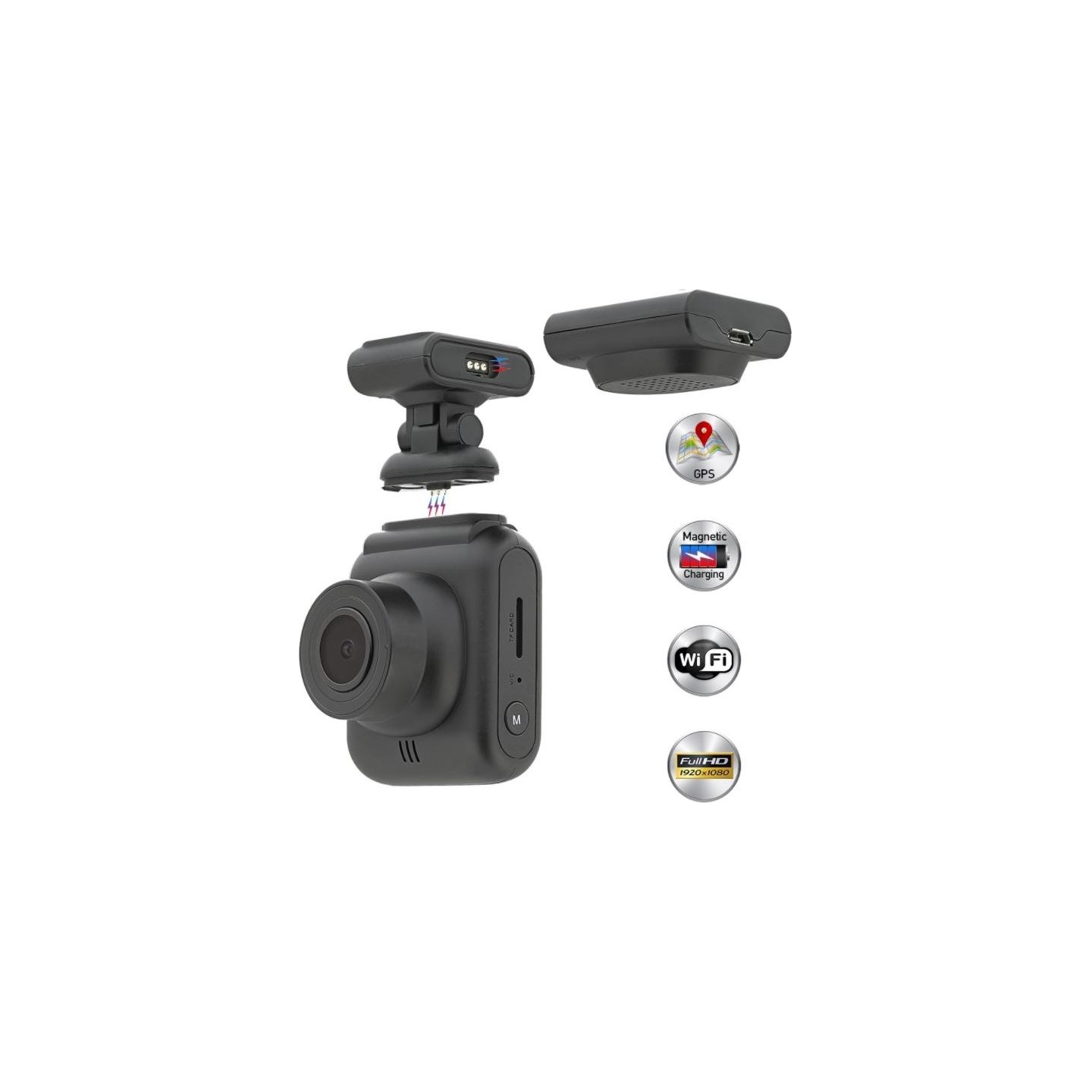 Tellur Dash Patrol DC2 FullHD 1080P, GPS Black