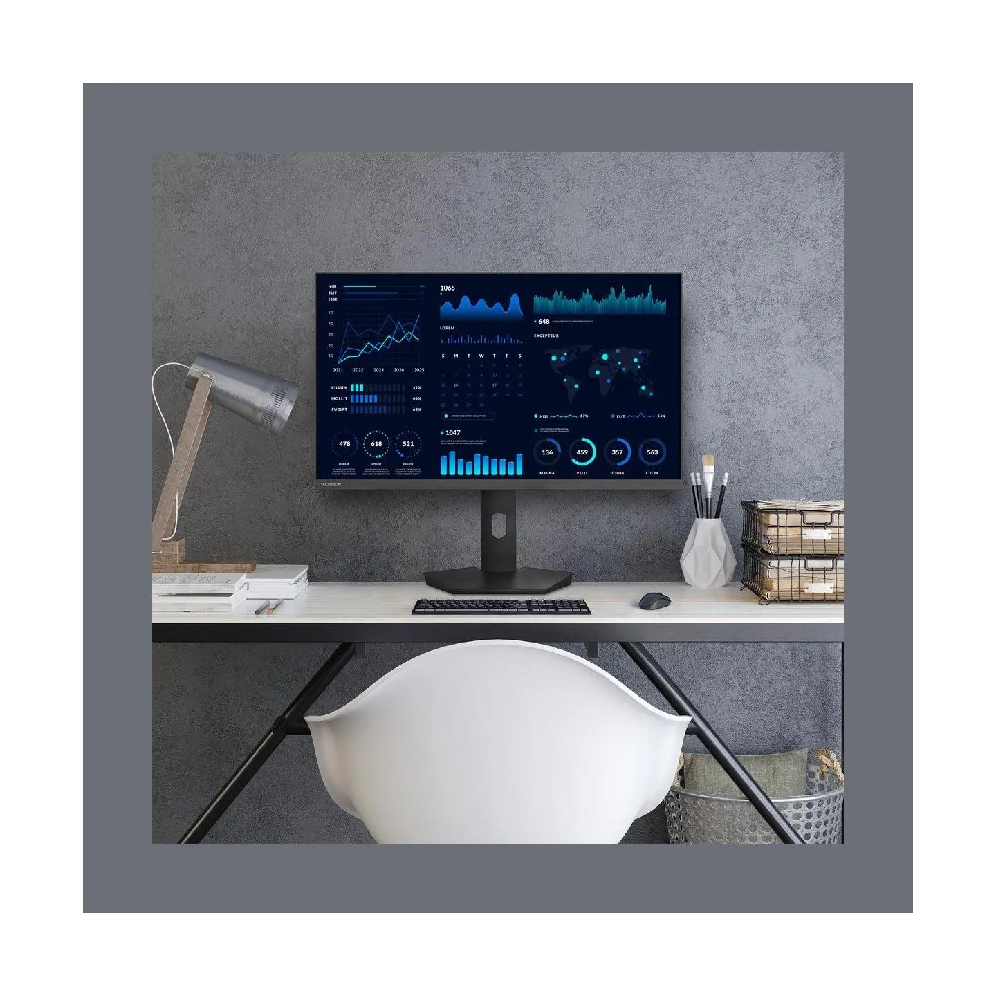 Thomson LCD Monitor|THOMSON|27 "|1920 x 1080 pixels|Full HD|Native aspect ratio 16:9|Flat|M27FB5C15