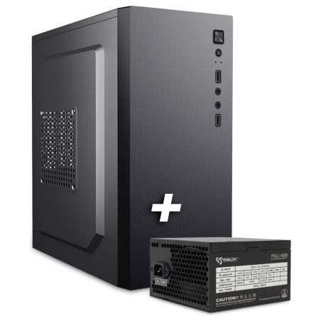 Sbox PCC-12 MicroATX + PSU-400