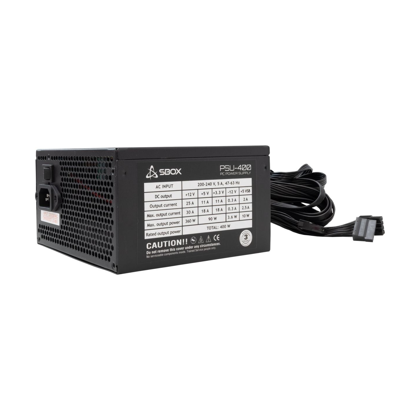 Sbox PSU-400-2 / ATX-400W