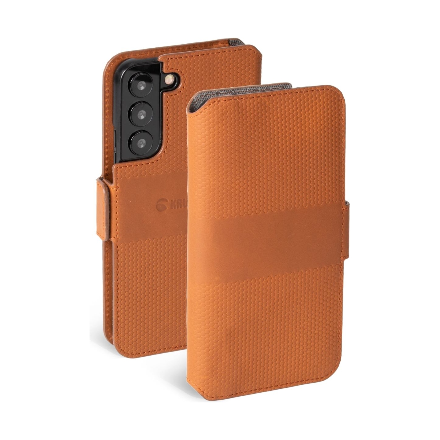 Krusell Leather PhoneWallet Samsung Galaxy S22+ cognac (62468)