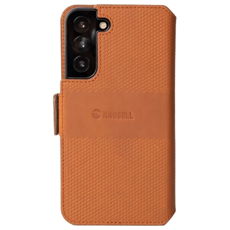 Krusell Leather PhoneWallet Samsung Galaxy S22+ cognac (62468)