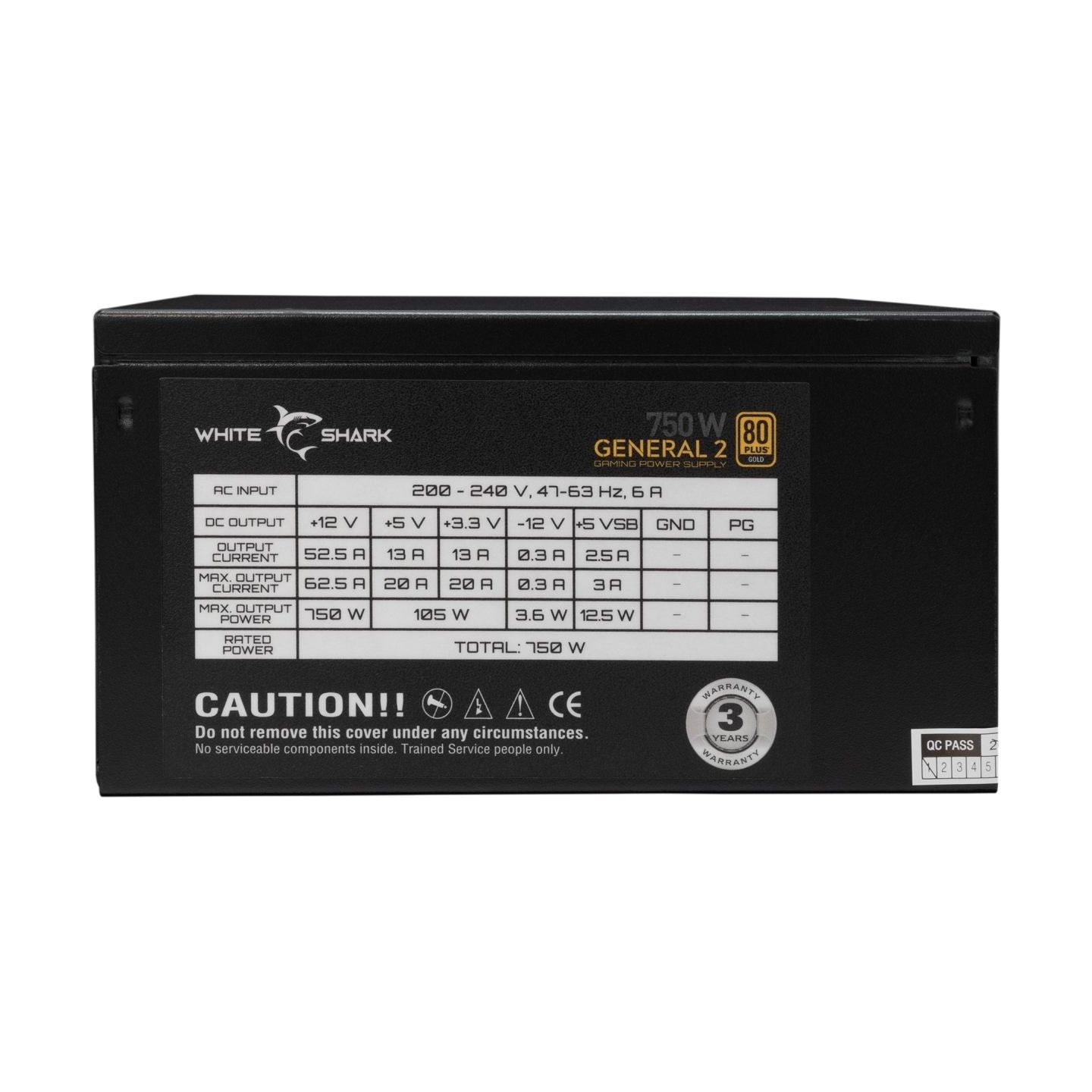 White Shark GPSU-750W General-2 750W 80+ GOLD Full Modular