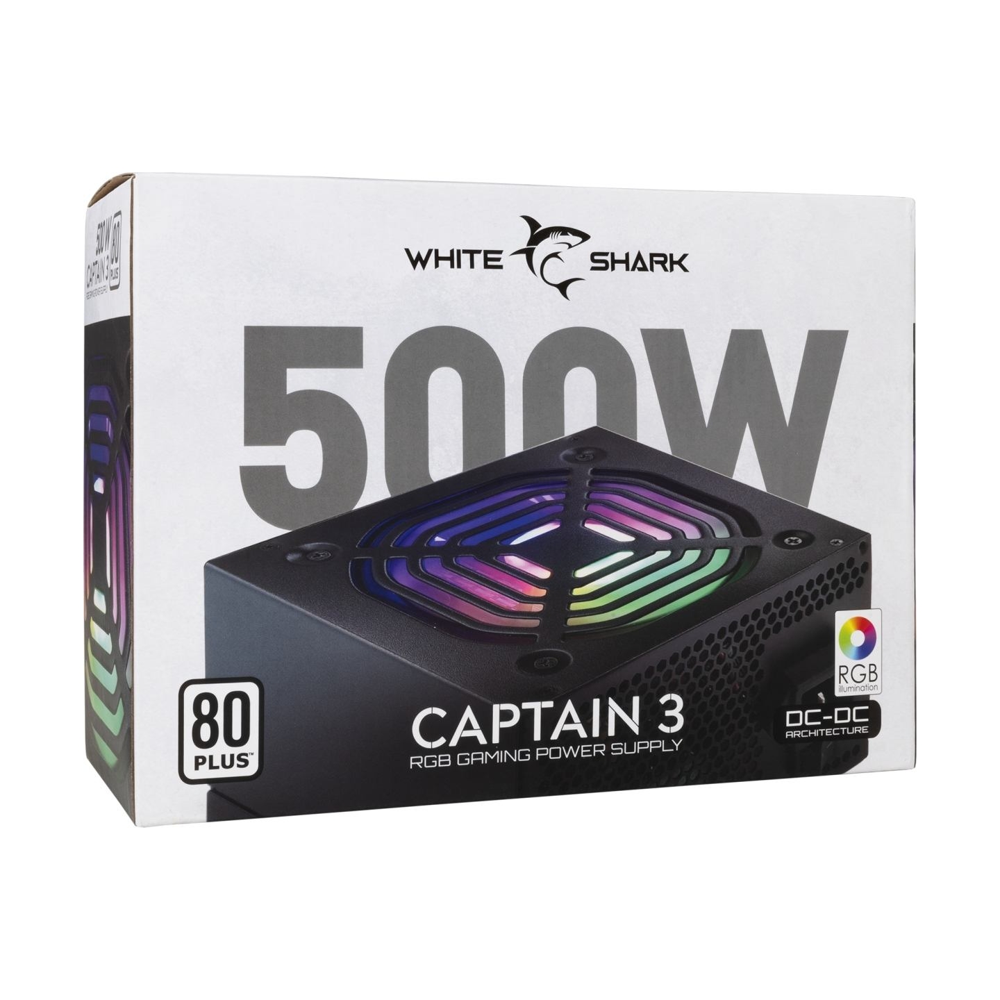 White Shark GPSU-W500F Captain 3  500W 80+ RGB