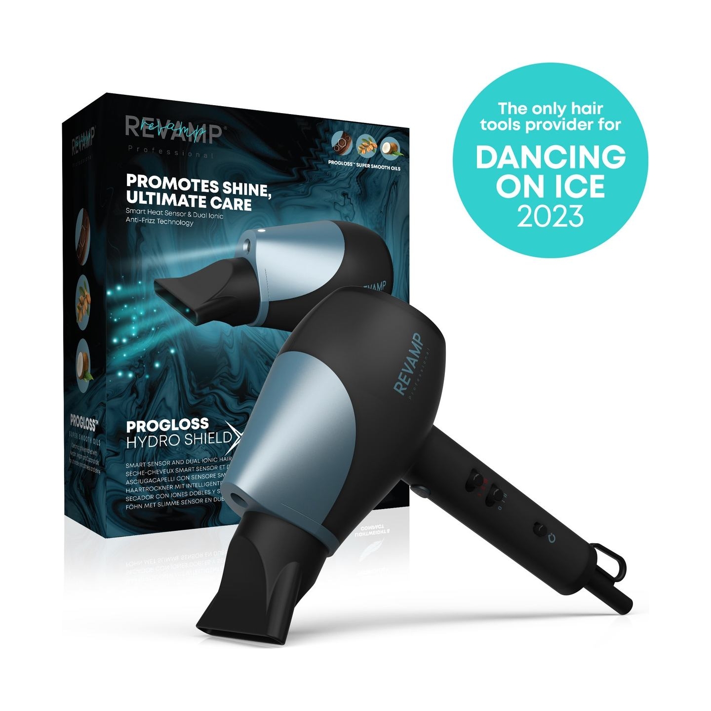 Revamp DR-6000-EU Progloss 6000 Hydro Shield X Shine Hair Dryer