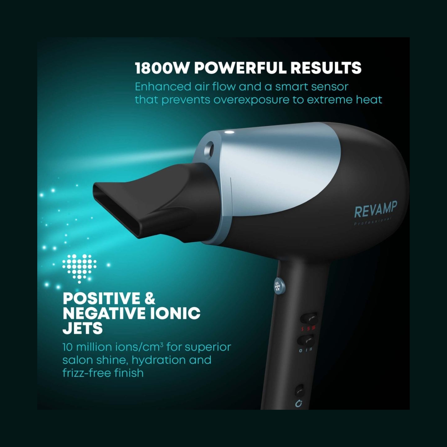 Revamp DR-6000-EU Progloss 6000 Hydro Shield X Shine Hair Dryer