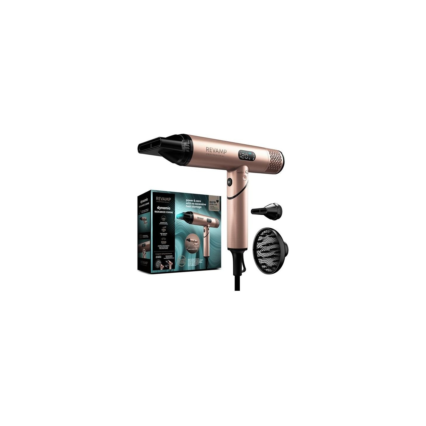 Revamp DR-6400GD-EU Dynamic Radiance x Shine Hair Dryer Gold